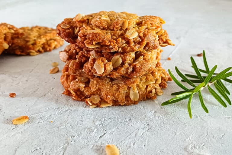 Traditional ANZAC Biscuits Recipe (Australian Oat Cookies)
