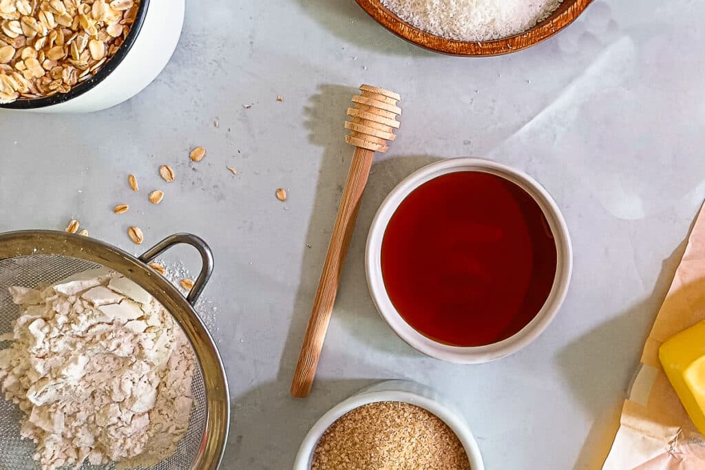 ANZAC Biscuit ingredients