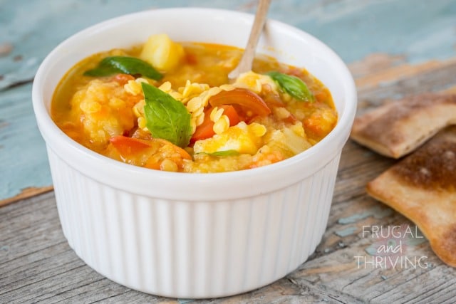 lentil and vegetable stew