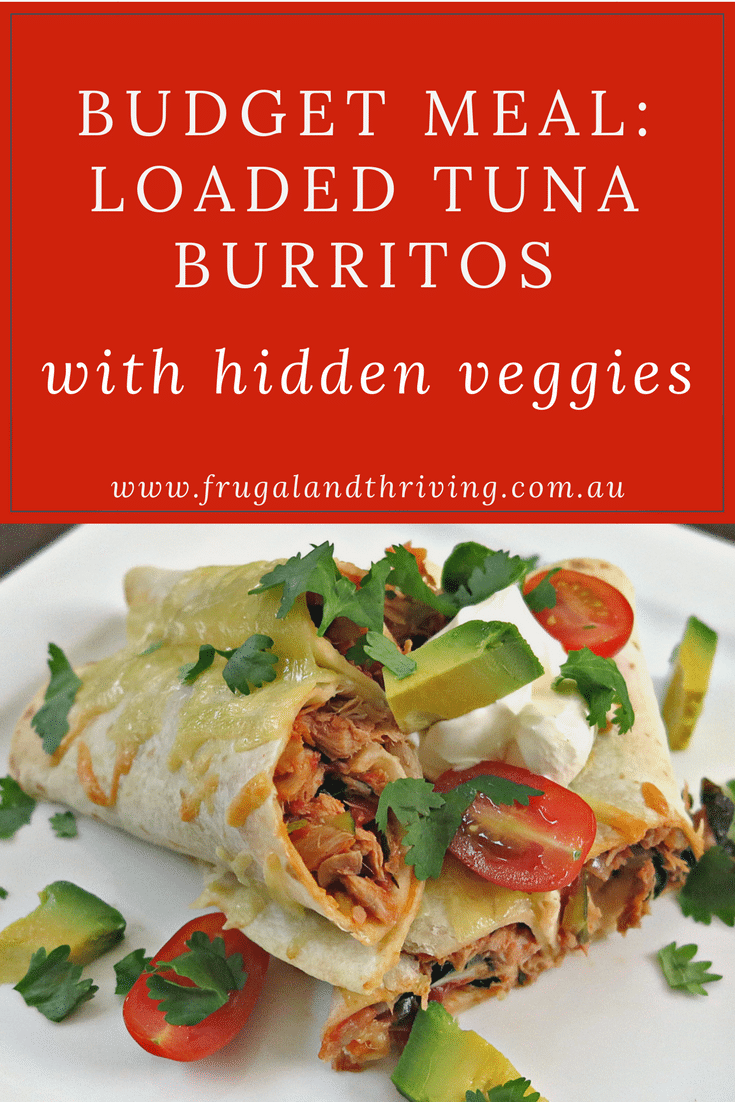 Budget Meal Loaded Tuna Burritos with Hidden Veggies