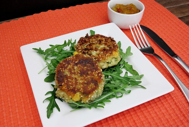 rice and vegetable patties