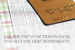 using the PMT function in Excel to calculate monthly loan repayments