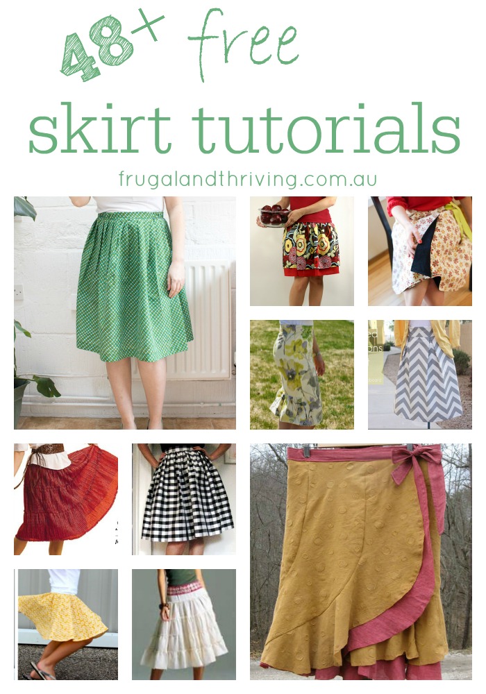48 + Free Skirt Tutorials to Make