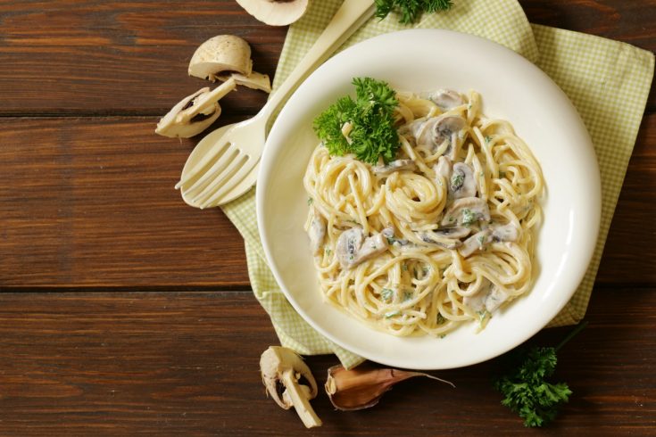 mushroom carbonara