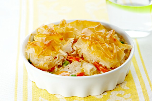 Cheap-Cheap Chicken Pie- One-Breast Chicken and Vegetable Pie