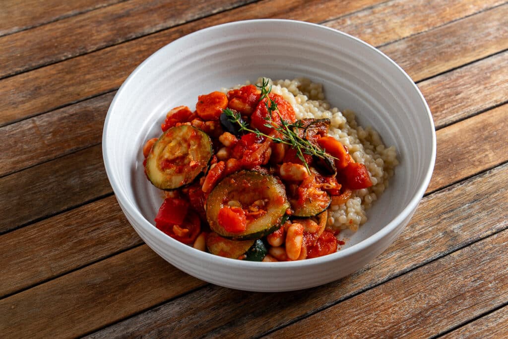 ratatouille with beans angle