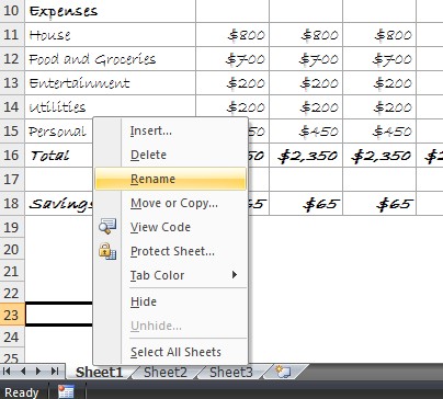 building a basic budget in excel part 2 basic budget