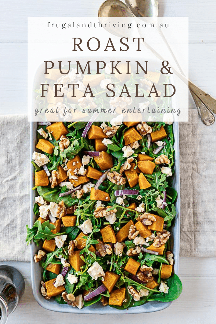 Roast Pumpkin and Feta Salad with Balsamic Honey Dressing