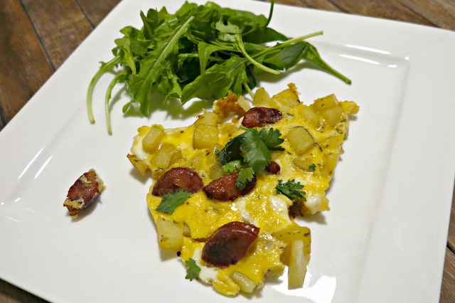 Chorizo and Potato Omelette