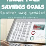 track your savings using excel