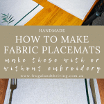 how to make your own placemats pin