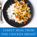 once chicken breast and vegetables recipe pin