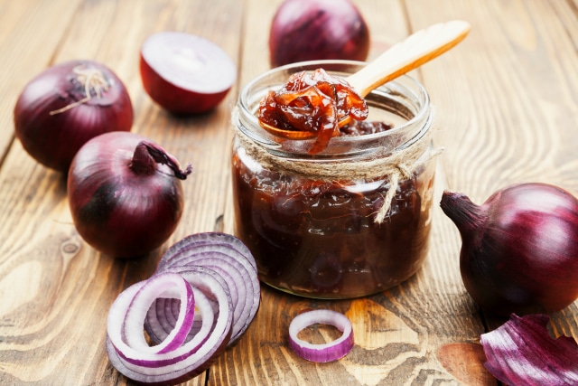 Glam Bangers and Mash with this 20 Minute Onion Jam