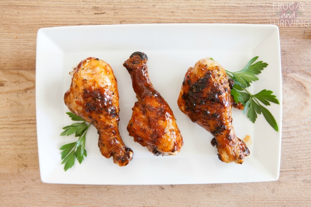 sticky marinated chicken drumsticks