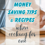 cooking for one on a budget pinterest pin