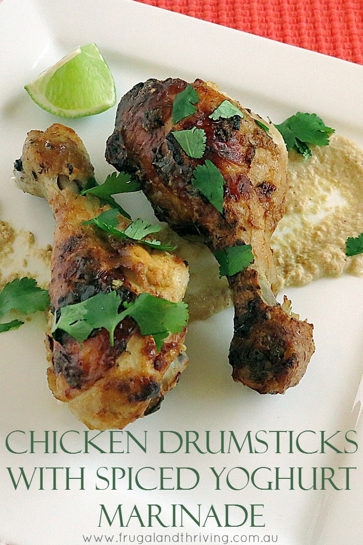 chicken drumsticks with spiced yoghurt marinade