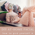 at home facial pinterest graphic