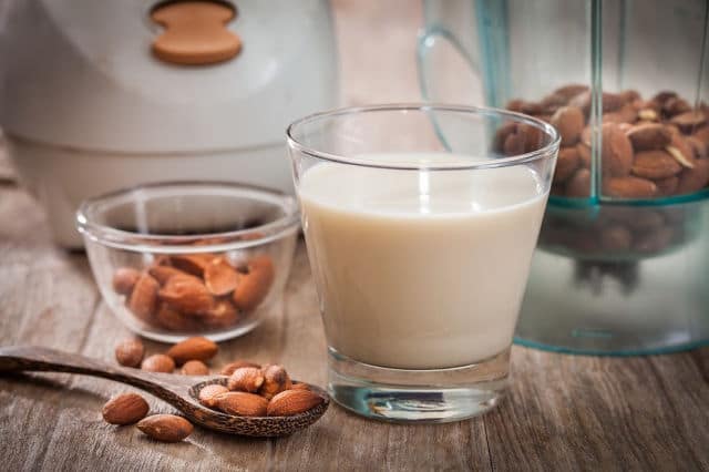 homemade almond milk and almond meal