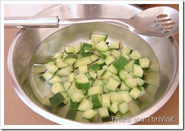 freezing zucchini