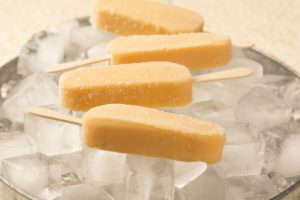 Banana, Mango and Coconut Ice Blocks