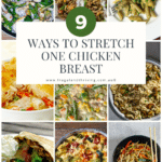 9 ways to stretch a single chicken breast pinterest pin