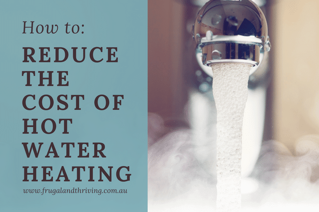 reduce the cost of hot water heating