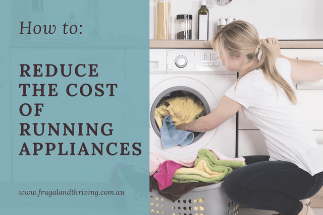 reduce the cost of running appliances