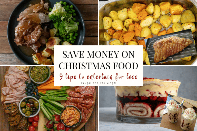 save money on Christmas food feature image collage