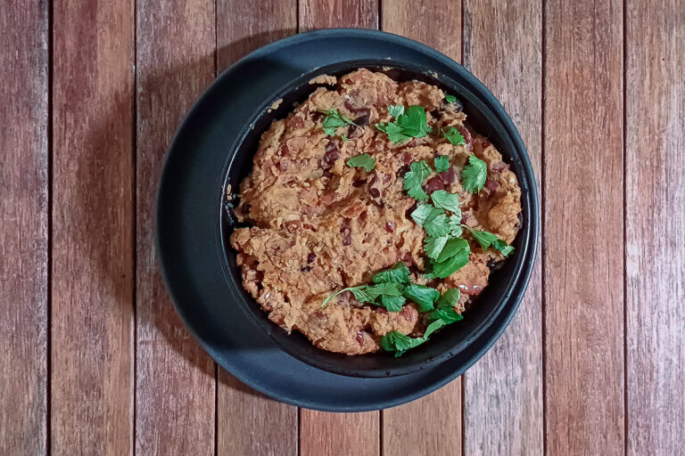 homemade refried beans
