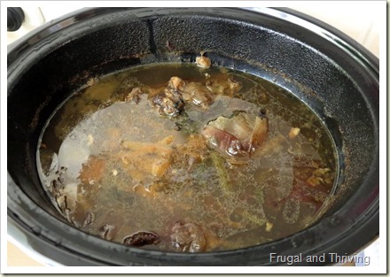 Cooked Pork Stock | Frugal and Thriving