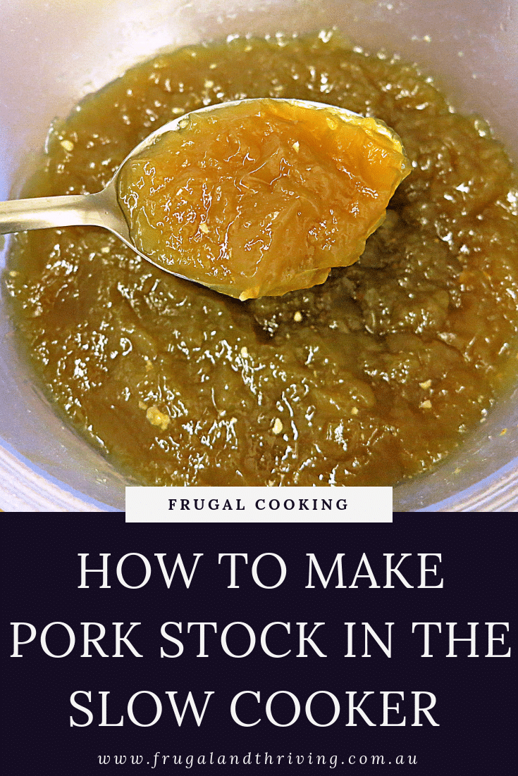How to Make Pork Stock in the Slow Cooker
