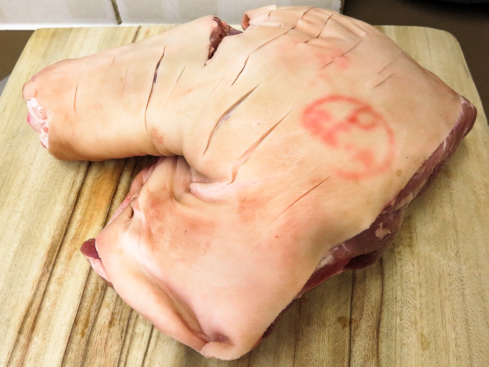 raw pork shoulder