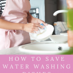 wash dishes without wasting water pin