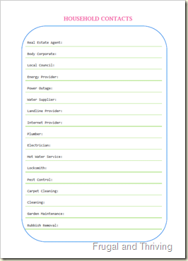 Household Contacts