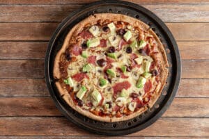 wrap pizza with Lebanese Bread