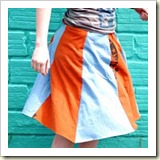 2 colour twirly skirt from Craft Stylish | Frugal and Thriving