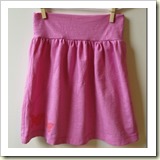 30 minute skirt from old t-shirt from Monkey see Monkey Do | Frugal and Thriving