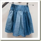 Jeans to twirly skirt from Shelly Made | Frugal and Thriving