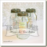 Mason Jar Bakers Twine holder from a casarella | Frugal and Thriving