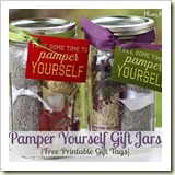 Pamper-Yourself-Gifts-in-a-Jar-Ideas from The Frugal Gals | Frugal and Thriving