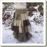 Patchy tiered skirt from The Imaginary Worlds