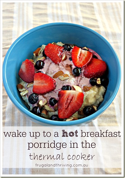 Wake up to Porridge cooked in your own DIY thermal cooker | Frugal and Thriving