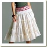 Tiered peasant skirt from Totally Stichen' | Frugal and Thrivng