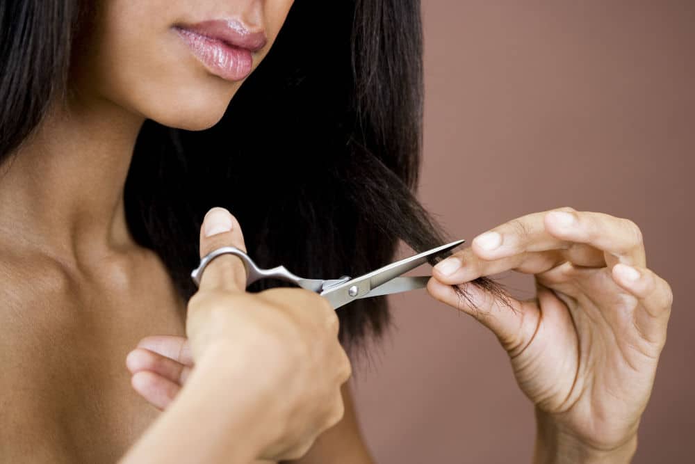 how to trim your own split ends and save on hairdressing costs