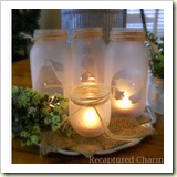 mason jar lights from Recaptured Charm | Frugal and Thriving