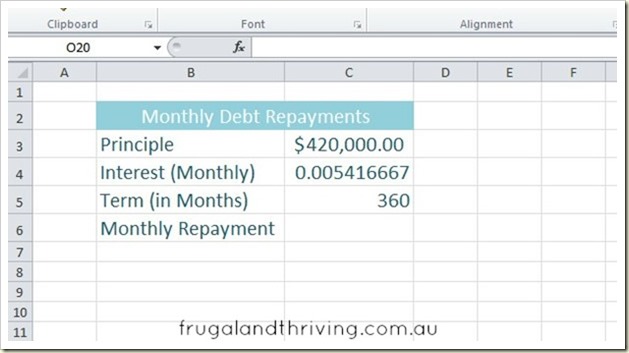 1. Calculating debt repayment with PMT