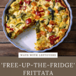 roast vegetable frittata pinterest pin