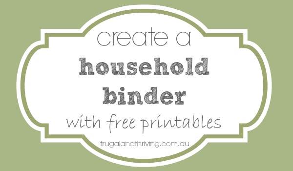 creating a household binder {free insurance details printable}