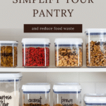 simplify pantry pinterest pin