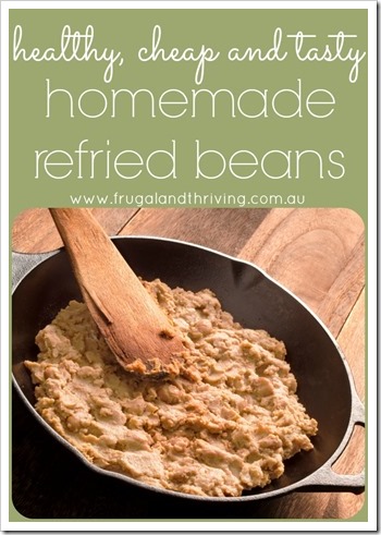homemade refried beans